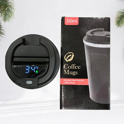 Stainless Steel  Thermos Flask Travel Mug with Temperature Display