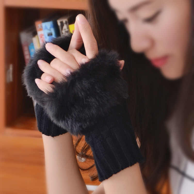 Fancy Winter Wool Gloves for Women Girls