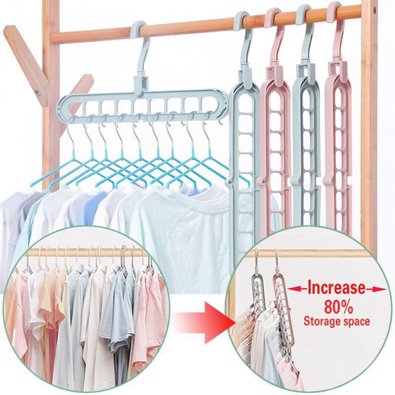 (Pack of 5)  Adjustable  Plastic Hangers