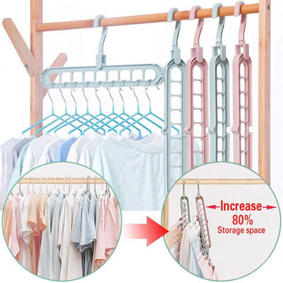 (Pack of 5)  Adjustable  Plastic Hangers