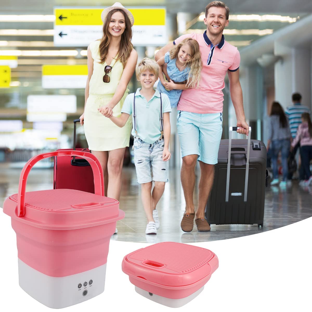 Portable Folding Washing  Machine with Dryer